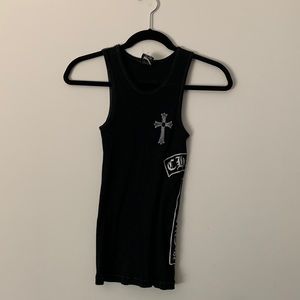 Chrome Hearts tank top. Black. Size S.
